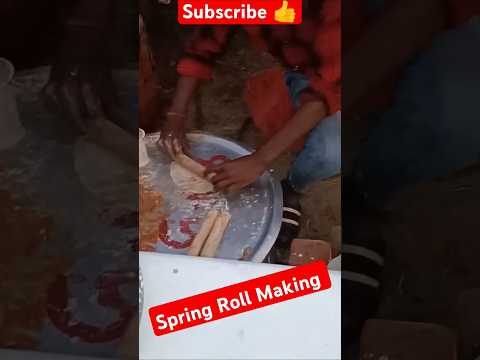 Spring Roll Making # shorts #springroll #springrolls