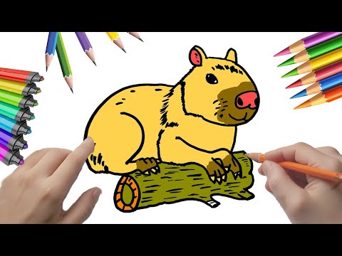 Aprende a dibujar un capibara arborícola paso a paso  #peketona #fundraw #capibara #capybara