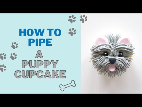 How To Pipe A Puppy Cupcake