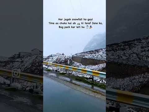 Manali ki Snowfall ⛄️ ❄️ #Snowfall #manali #2024 #hills