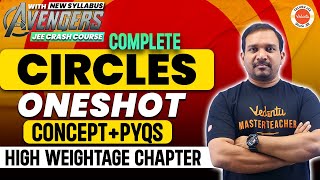 Complete Circles in One Shot | Concept & PYQ's | High Weightage Chapter | JEE 2024/25 | Kiran Sir