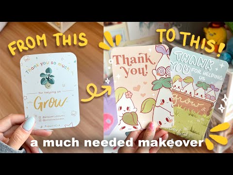 ⭐Upgrading⭐ my small art business | part 1: logo, business cards & packaging