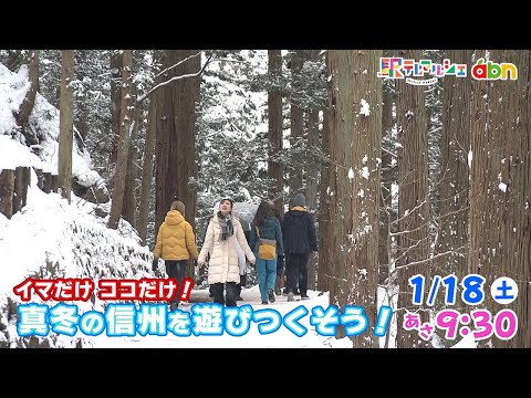 イマだけココだけ！真冬の信州を遊びつくそう！（駅テレマルシェ / 2025年1月18日 土曜 あさ9時30分）