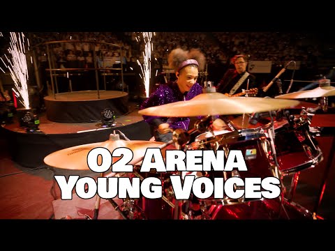 Young Voices 2024 - Drum Solo - O2 Arena - Purple Ludwig Vistalight