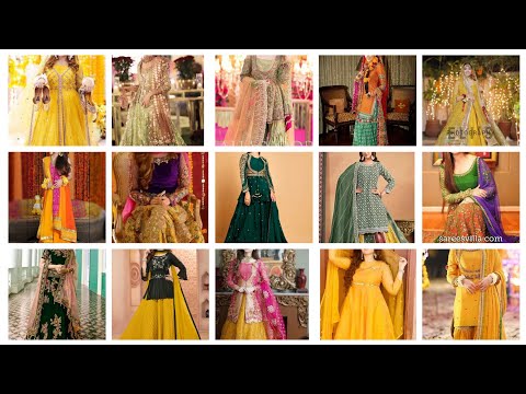 70+Top Mayon Mehndi Dresses Design 2024| Mehndi Dress Designs| Mehndi Dress Colour Combination