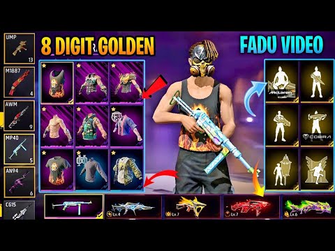 Old id Free Fire Account Available Today 🤯 5 Gun max Id Collection Video ☔