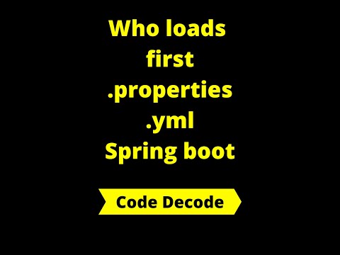 Who loads first application.properties or application.yaml in Spring boot @CodeDecode #shorts