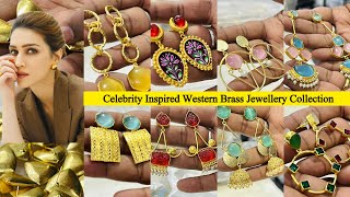 18k Gold Polish Brass Jewellery Manufacturer | Celebrity Inspired Western Brass Jewellery Collection