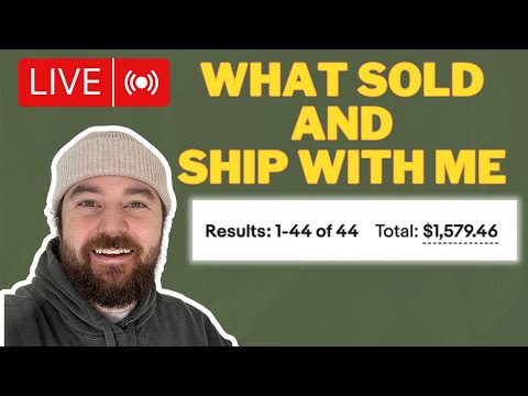 What Sold! Live Shipping 44 Items Worth $1579 | Ship With Me