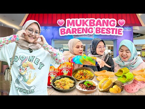 BUNDA LEIKA MUKBANG BARENG MAMATA DINAR DAN MAMA QAIREEN 🥰 NYOBAIN MAKANAN UNIK ENAK BANGET