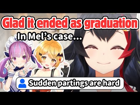 Mio Reflects on Mel, Grateful She Got To Talk With Aqua Before Graduation[Hololive/EngSub/JpSub]