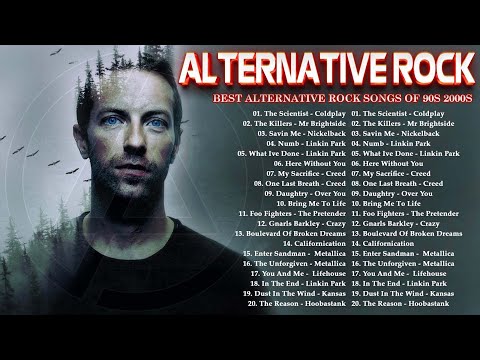 Coldplay, Linkin park, 3 Doors Down, Lifehouse, Nickelback 🎸🎸🎸 Alternative Rock Playlist