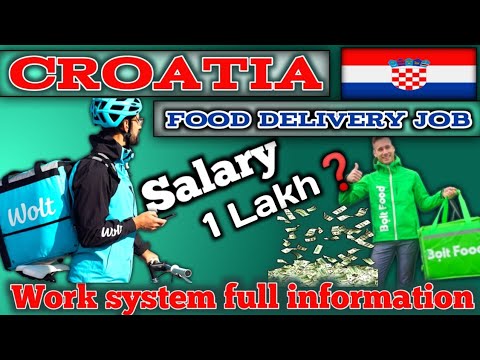 Croatia food delivery job | Croatia work permit visa 2023 | Delivery boy jobs | Croatia country