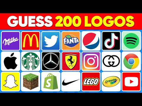 Guess the Logo in 2 Seconds | 200 Famous Logos 🍏🥇 Logo Quiz 2024