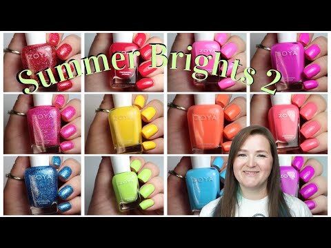 Zoya Beachy Brights 2 | Summer 2024 | Live Application Review