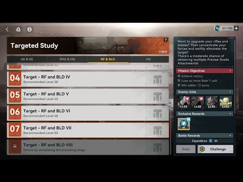 【GFL2】Targeted Study ► Target - Rifle and Blade VII ★ Full Clear ║#505║