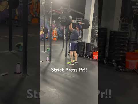 Strict Press Pr 187.5lbs!!! #weightlifting #crossfit #gym #gymmotivation #weightlifting