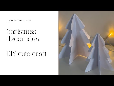 Tutorial! Christmas decor idea - Quick diy cute craft