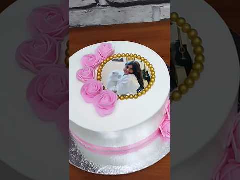 Personalised Photo Cake | Birthday Cake #shorts #kkhushifoods