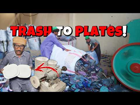 Turning Waste Plastic into Durable Plates – Recycling Innovation!