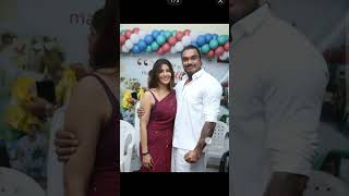 BDay celebration ❤️varalakshmi sarathkumar💞🥳with huspand ❤️pennea pennea #song #tamilsong