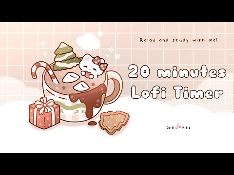 20 minutes - Relax & study with me Lofi | Christmas kitty #20minutetimer #lofi #relaxing #calm