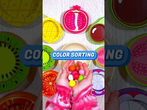 Color Sorting and Fruits for Toddlers | Educational Activities for Toddlers #shorts