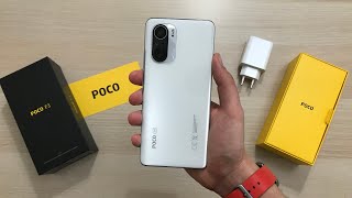 Poco F3 Arctic White 6/128GB - ASMR Unboxing & Setup!