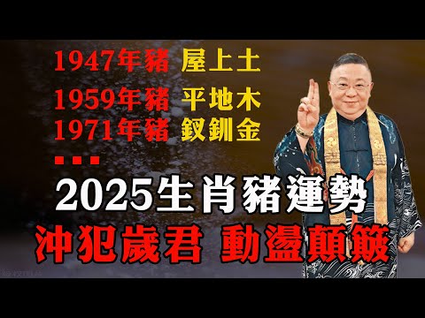 2025年生肖豬的運勢沖犯歲君，動蕩顛簸｜1947年豬屋上土，1959年豬平土木，1971年豬釵釧金【佛語】#運勢 #風水 #佛教 #生肖 #佛語