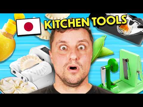 Americans Try The BEST Japanese Kitchen Tools!