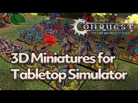 3D Conquest Miniatures for Tabletop Simulator - free new collection