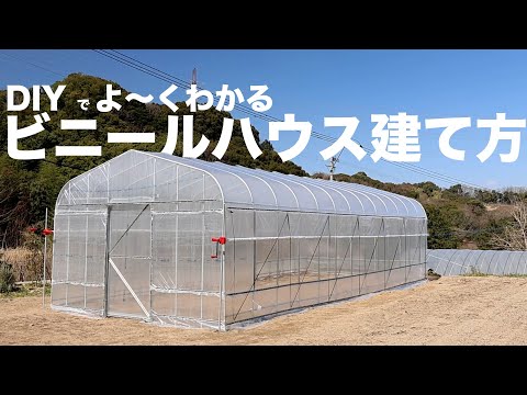 最安値で本格的ビニールハウスを0から建てる方法【ホームセンターのみ】病害虫の心配が激減します