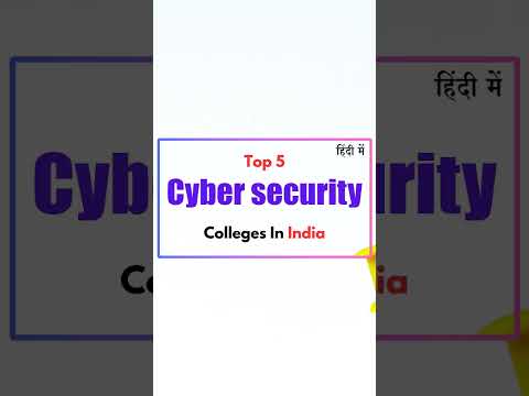 top 5 cyber security colleges in india