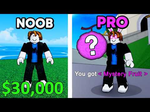 Upgrading Noob To Pro BUT I Only Get 1 Fruit In Blox Fruits (Roblox)