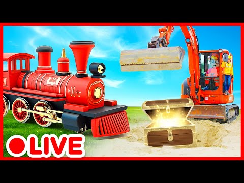 Trains for kids videos 🚂 Vehicles for kids | Kidibli