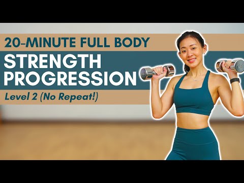 20-Minute Full Body Strength with Dumbbells🔥 LEVEL 2 (No Repeat!)