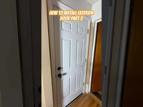 Exterior Door Install PT 2 #diy #construction #door #install #howto #stepbystep #bluecollar #viral