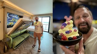 We Stayed At Disney's NEWEST Resort! Island Tower At Polynesian! Room Tour, Everything We Ate & More