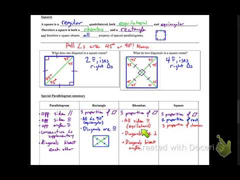 geometry 5-4 concept guide part 2: squares and the rest