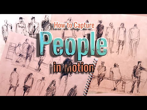 How to Capture People in Motion: Quick Sketching in Hypermarket