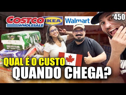 COMPRAS COMPLETA RECÉM Chegados no Canadá! Costco + Walmart + IKEA - Calgary, Ab