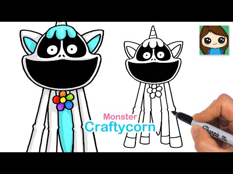 How to Draw Monster CraftyCorn Unicorn | Poppy Playtime