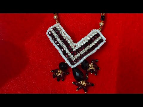 how to make# mangalsutra #making at home 🥰 please like share and subscribe