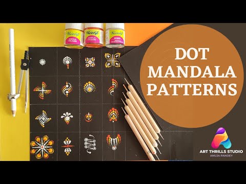 Dot Mandala Patterns : Mandala Art #ArtThrillsStudio #mandala #MandalaArt #DotMandala