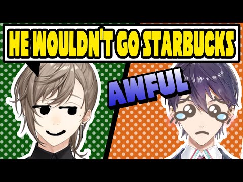 [Kanae/Kenmochi Eng sub/Romaji clip]Starbucks - Nijisanji members who don't seem likely to go