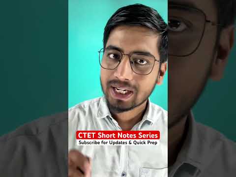 CTET Short Notes Series #ctet2025 #childdevelopmentandpedagogyforctet #teachercertification #tet