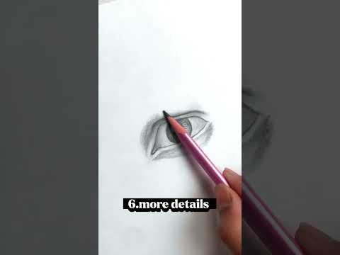 Make realistic eye tutorial | super real eye shape #shorts #eyeshape #tiktok #youtubeshorts #sketch