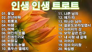 인생 인생 트로트 | KPOP [ TROT ] | PLAYLIST🍒( 꽃길.상사화.여인의 눈물.회룡포.바람길...)🍒