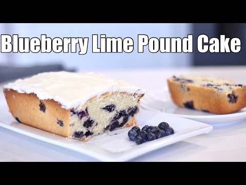 How to make the Ultimate BLUEBERRY LIME POUND CAKE | Refreshing Summer Desert #mansaqueen