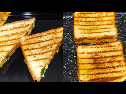 Aloo Sandwich Recipe with Special Masala - Street Style | Potato Masala Sandwich - Crisp & Healthy